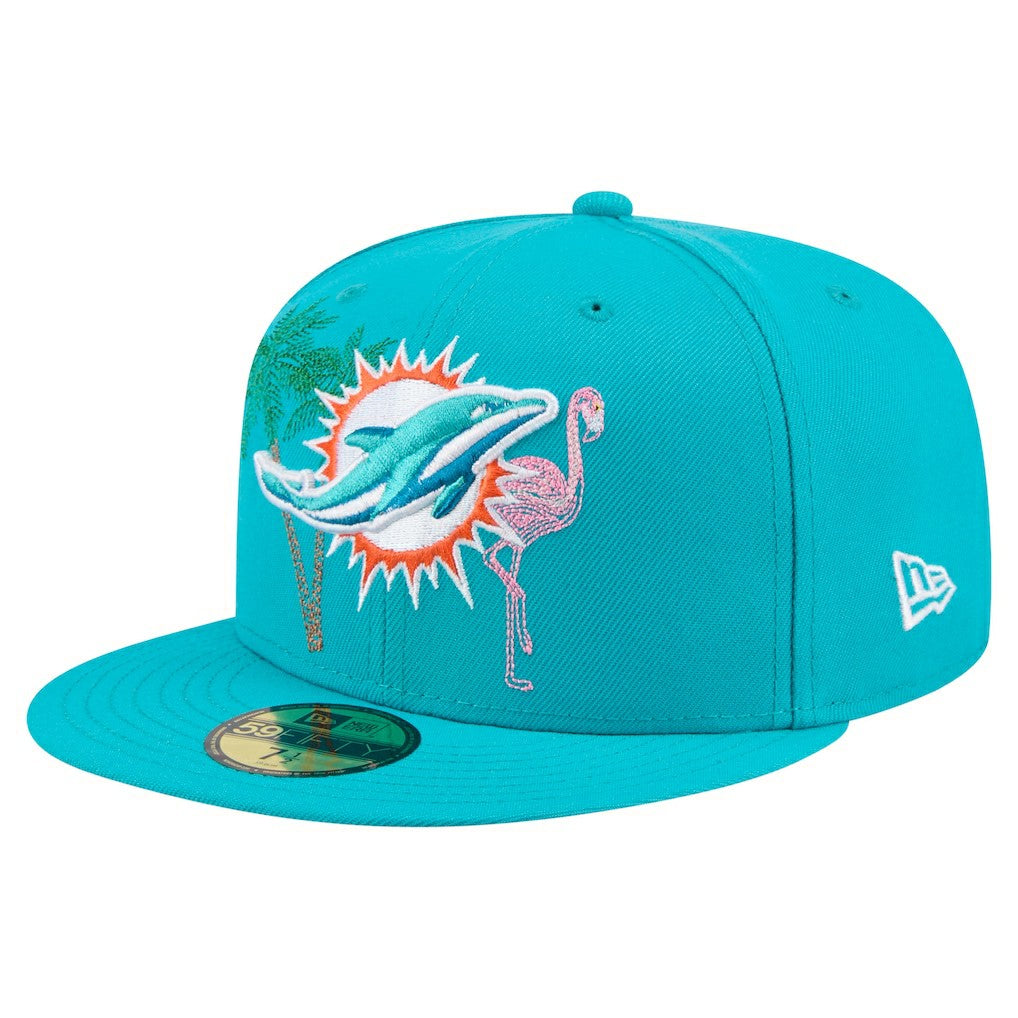 State Stitch 59FIFTY Fitted Hat - Miami Dolphins Hats