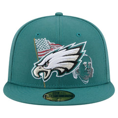 State Stitch 59FIFTY Fitted Hat - Philadelphia Eagles Hats