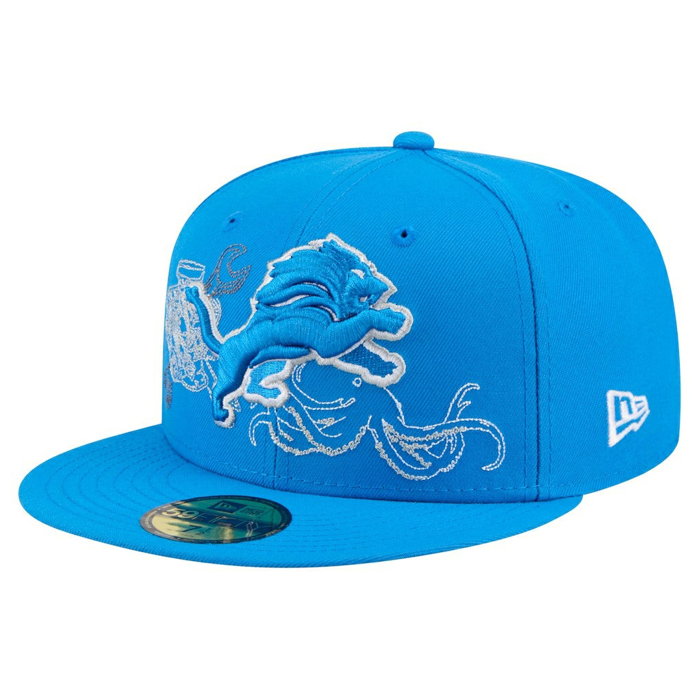 State Stitch 59FIFTY Fitted Hat - Detroit Lions Hats