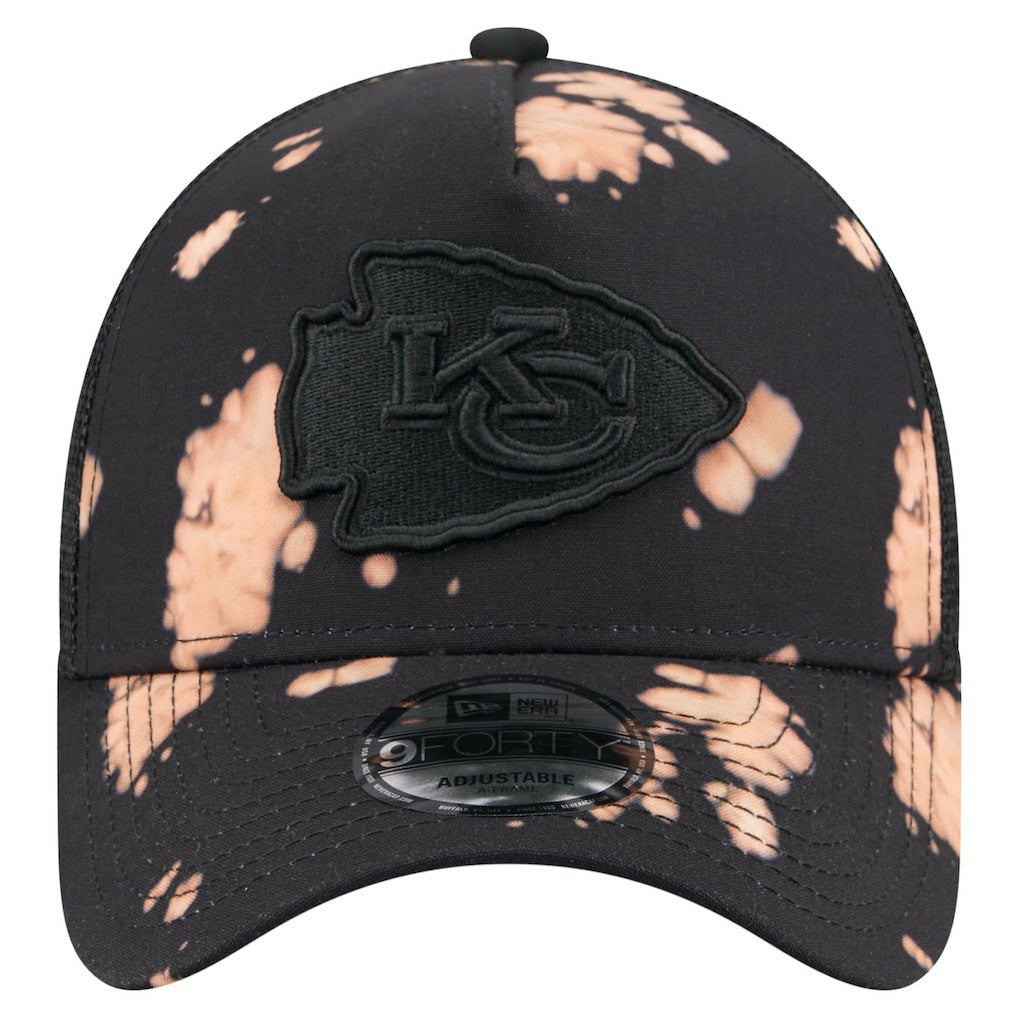 Bleached 9FORTY A-Frame Adjustable Hat - Kansas City Chiefs Hats