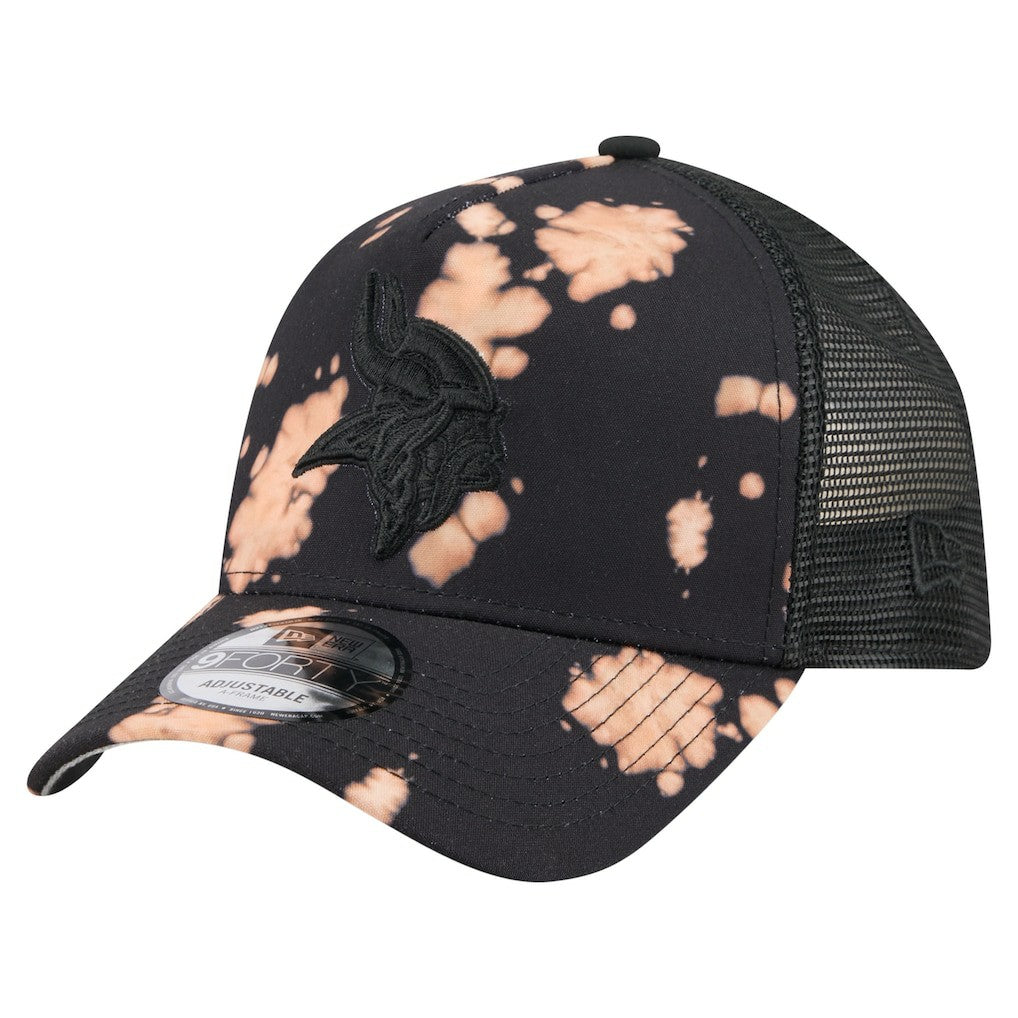 Bleached A-Frame 9FORTY Trucker Adjustable Hat - Minnesota Vikings Hats