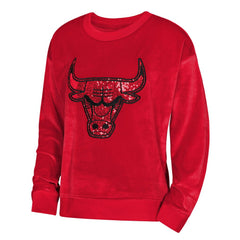 Chicago Bulls Outerstuff Youth Girls Step Back Sweatshirt