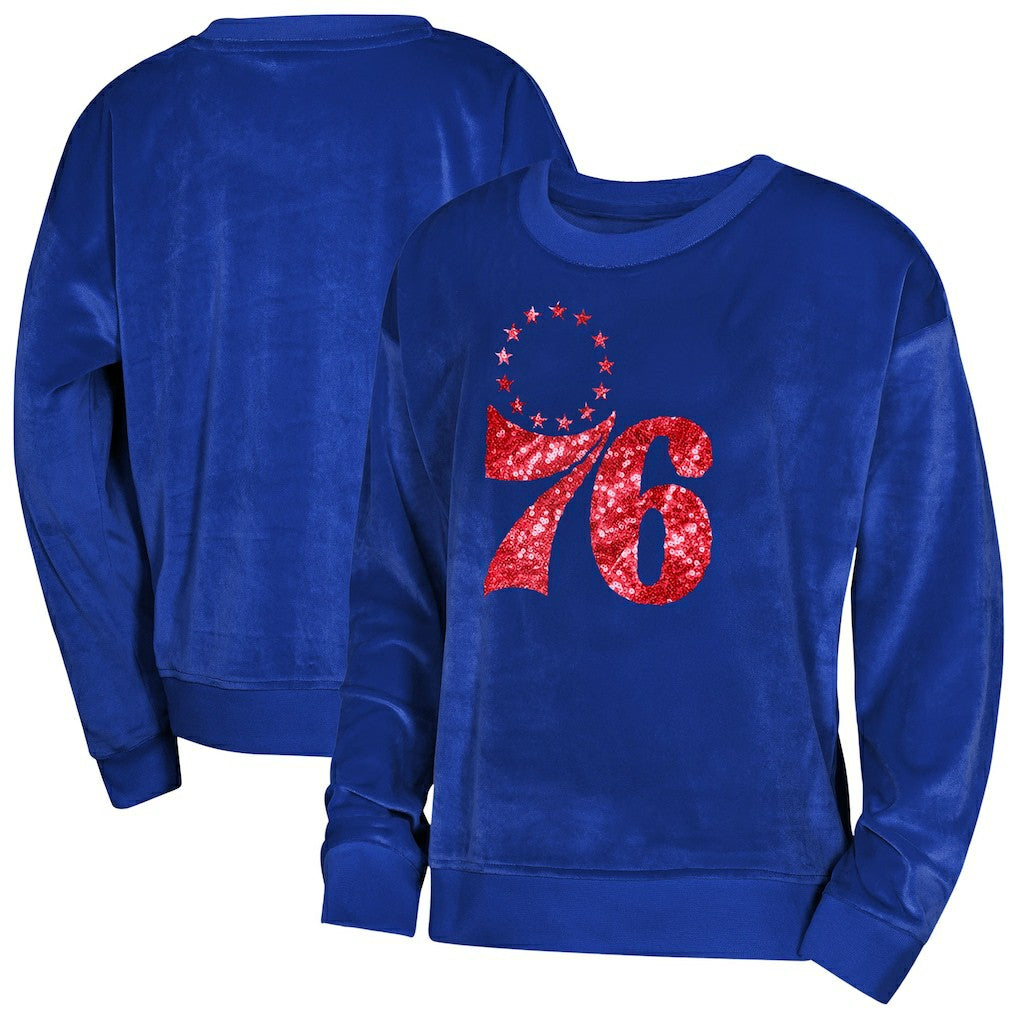 Philadelphia 76ers Outerstuff Youth Girls Step Back Sweatshirt