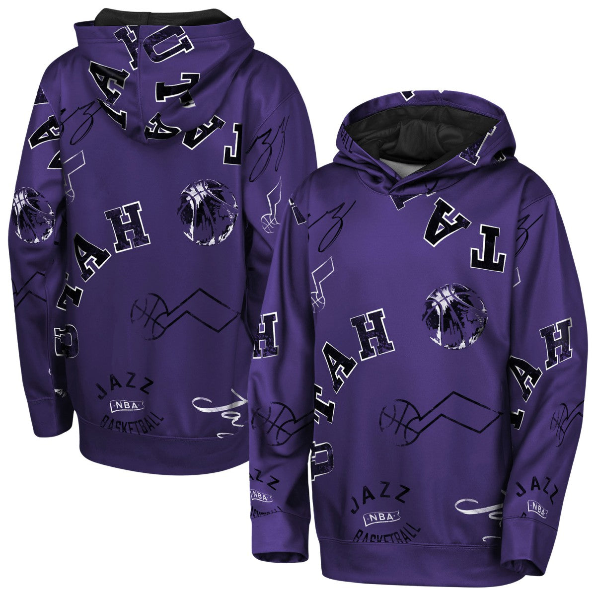 Utah Jazz Outerstuff Youth Moving Violation Hoodie