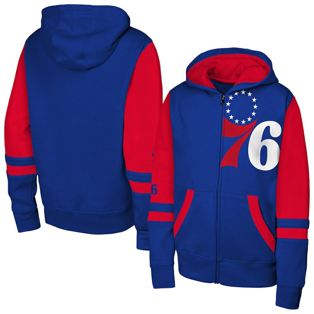 Philadelphia 76ers Outerstuff Youth Straight to the League Full-Zip Hoodie