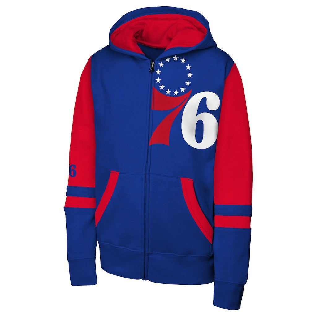 Philadelphia 76ers Outerstuff Youth Straight to the League Full-Zip Hoodie