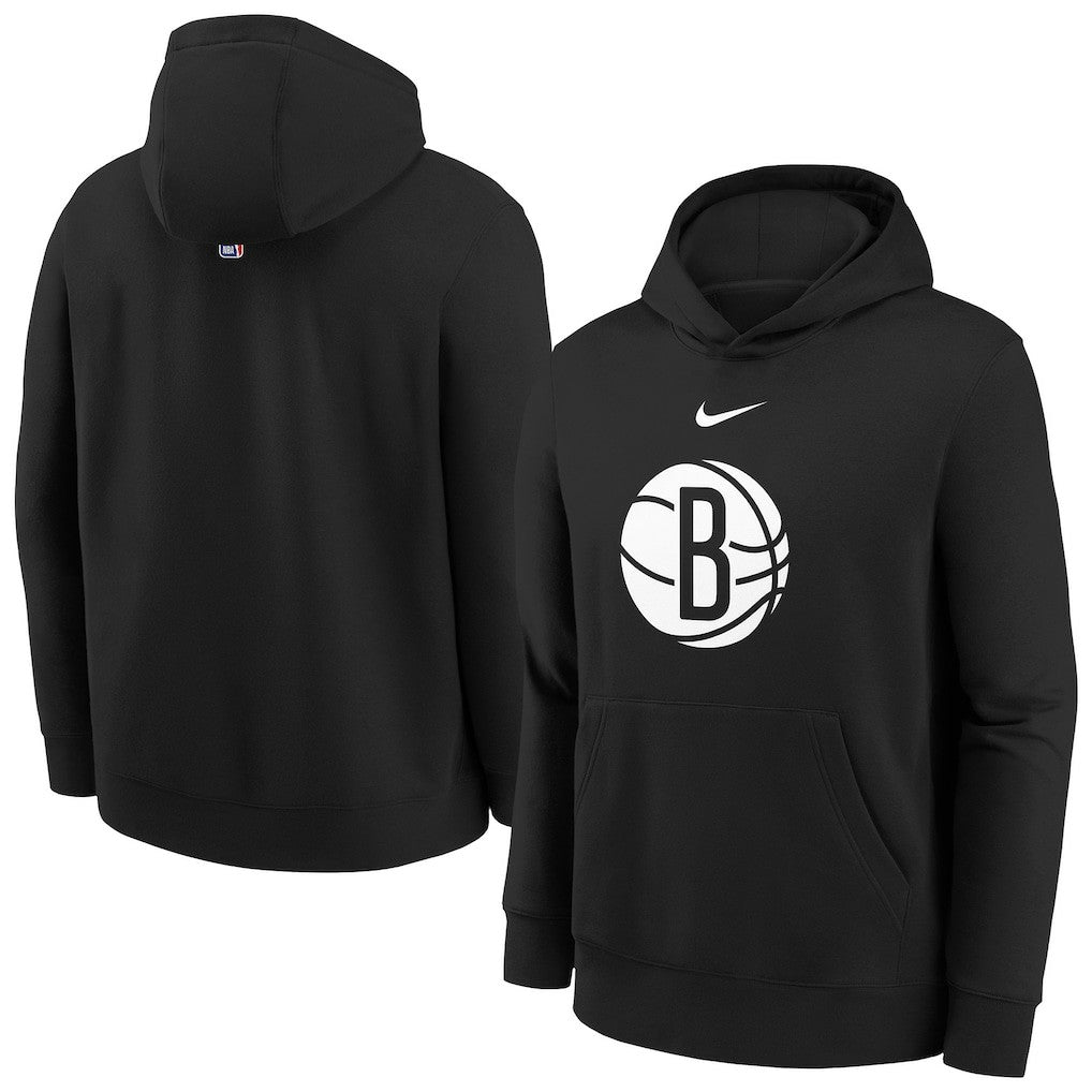 Nike Brooklyn Nets Youth 2025/26 Club Fleece Hoodie