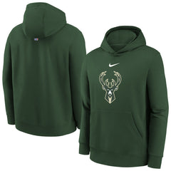 Nike Milwaukee Bucks Youth 2025/26 Club Fleece Hoodie
