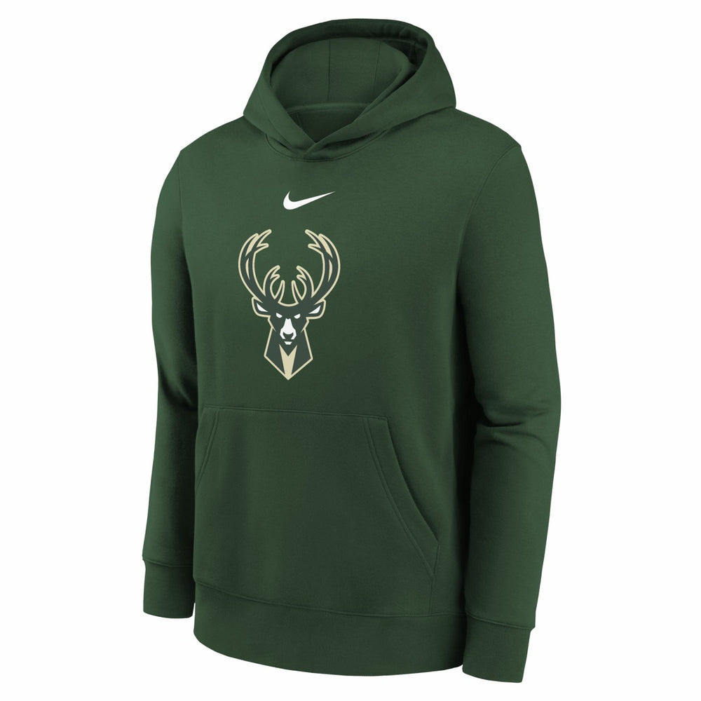 Nike Milwaukee Bucks Youth 2025/26 Club Fleece Hoodie