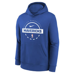 Nike Dallas Mavericks Youth 2025/26 Club Fleece Practice Hoodie sale