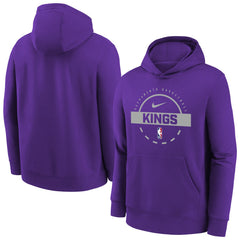 Nike Sacramento Kings Youth 2025/26 Club Fleece Practice Hoodie