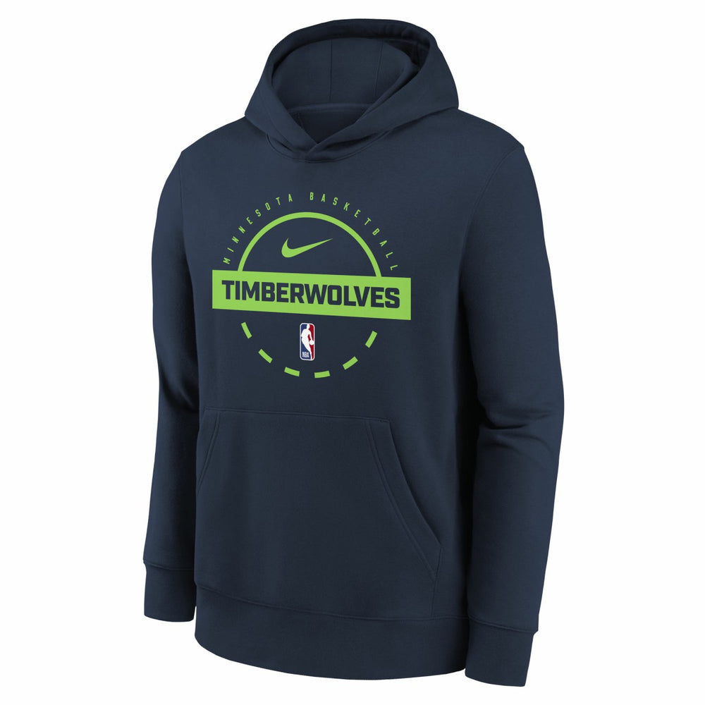 Nike Minnesota Timberwolves Youth 2025/26 Club Fleece Practice Hoodie