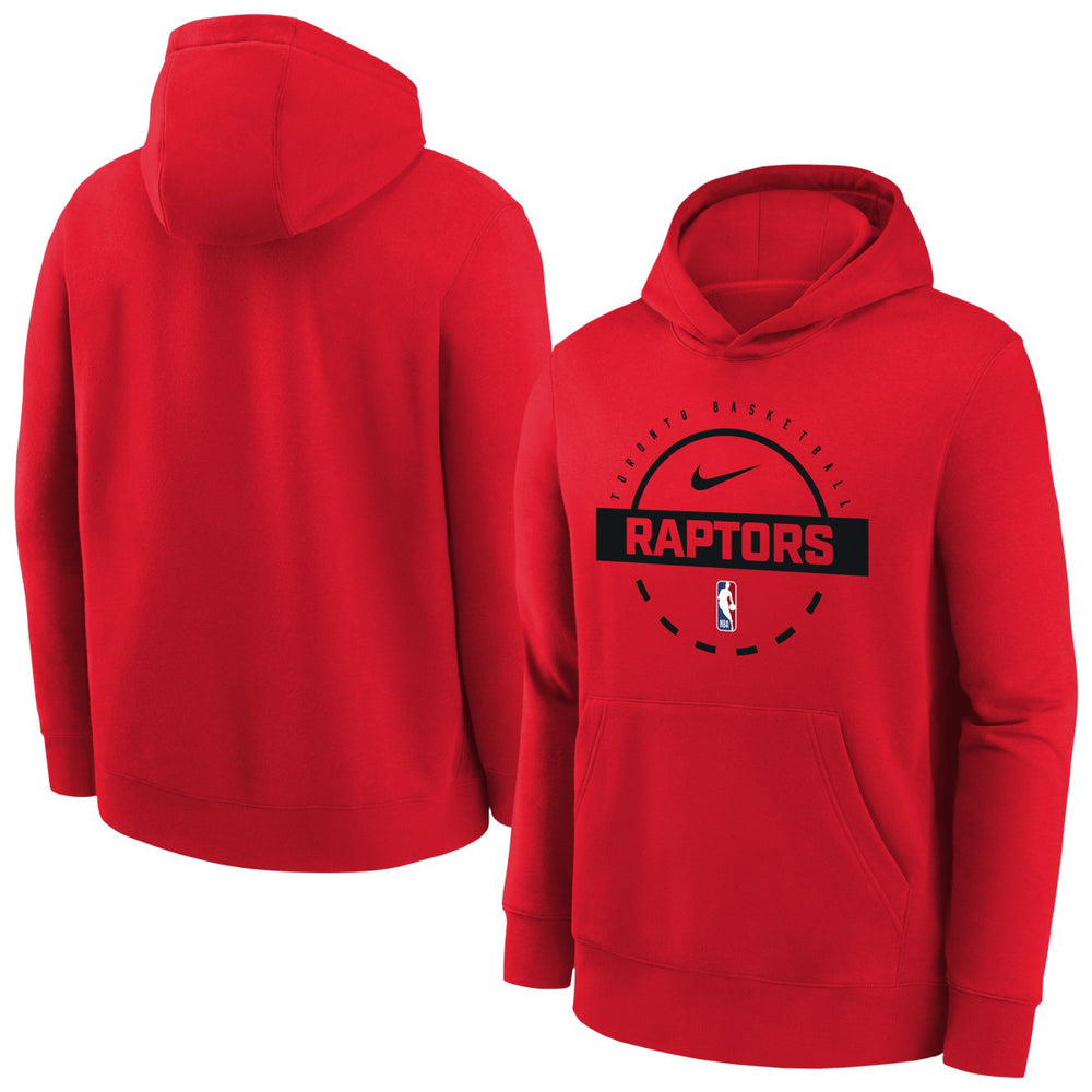 Nike Toronto Raptors Youth 2025/26 Club Fleece Practice Hoodie