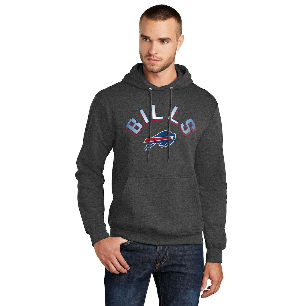 Starter Arch Over Logo Pullover Hoodie - Buffalo Bills Hoodies