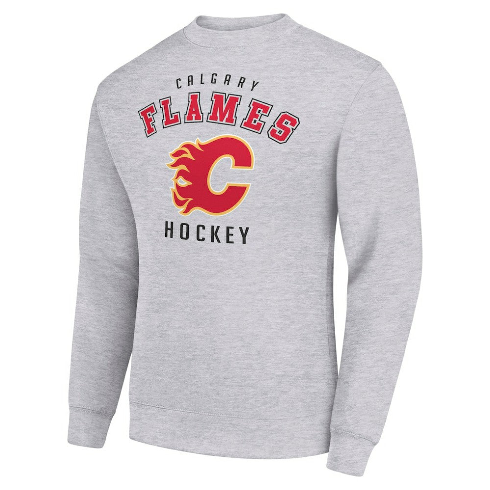 NHL Calgary Flames Men's Starter Team Logo Fleece Pullover Sweatshirt