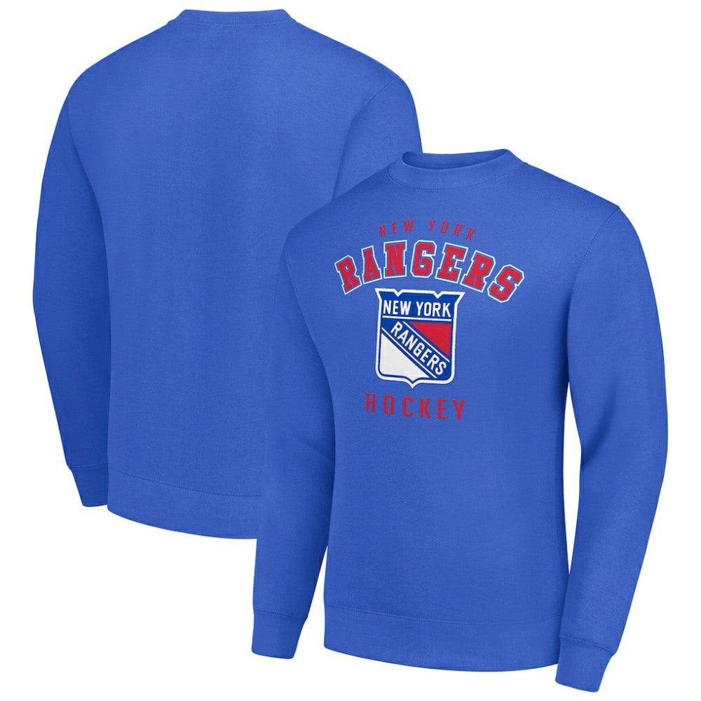 NHL New York Rangers Men's Starter Team Logo Fleece Pullover Sweatshirt