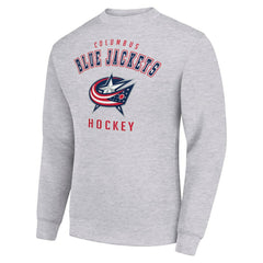 NHL Columbus Blue Jackets Men's Starter Team Logo Fleece Pullover Sweatshirt