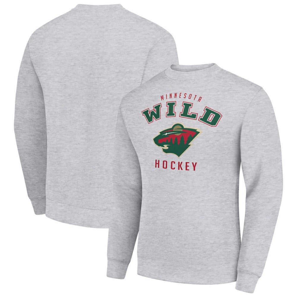 NHL Minnesota Wild Men's Starter Team Logo Fleece Pullover Sweatshirt