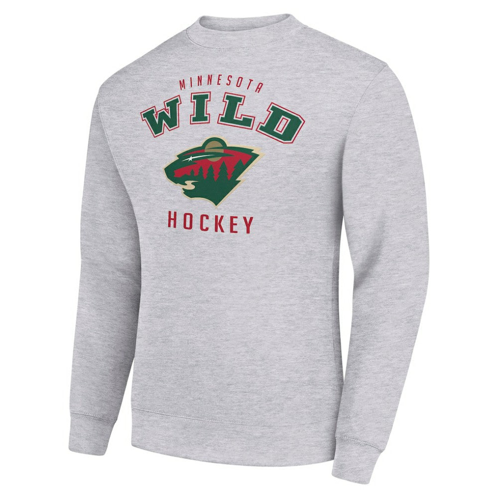NHL Minnesota Wild Men's Starter Team Logo Fleece Pullover Sweatshirt