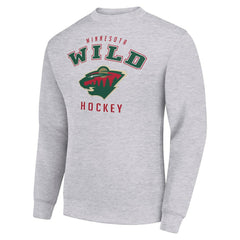 NHL Minnesota Wild Men's Starter Team Logo Fleece Pullover Sweatshirt