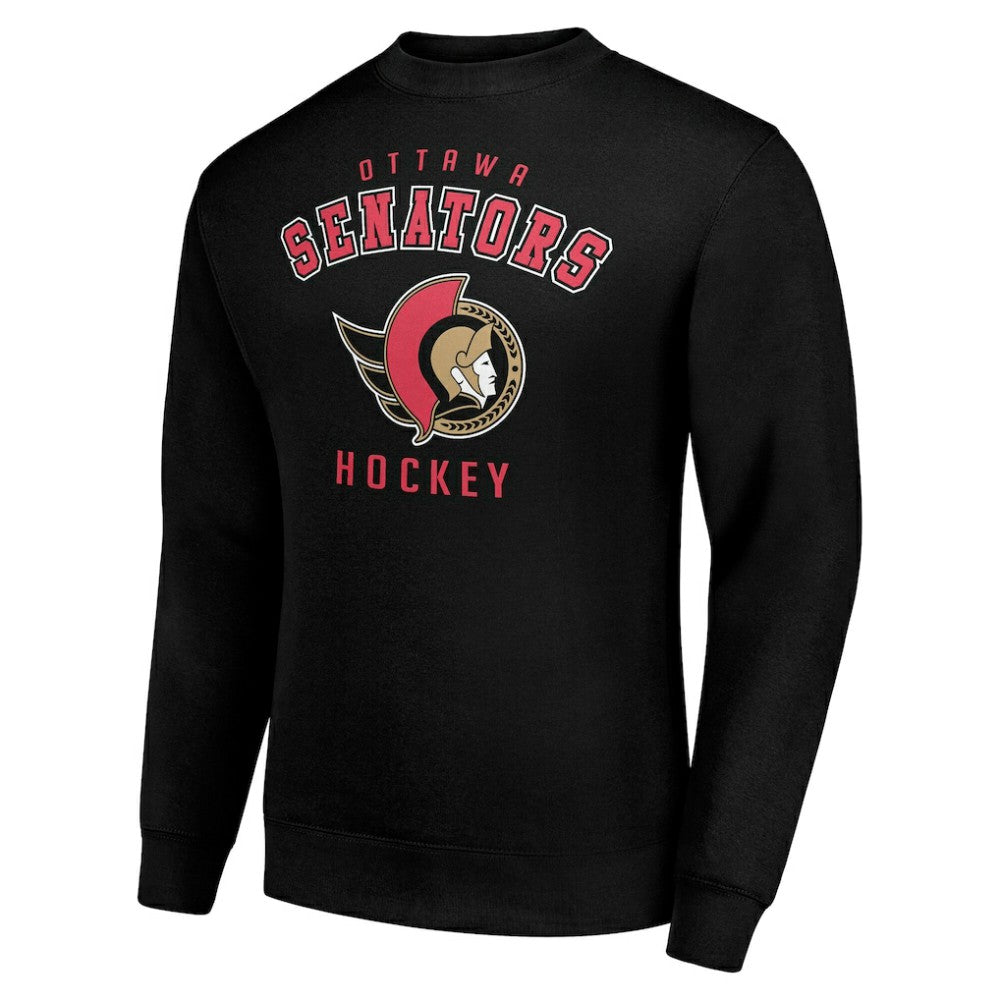 NHL Ottawa Senators Men's Starter Team Logo Fleece Pullover Sweatshirt