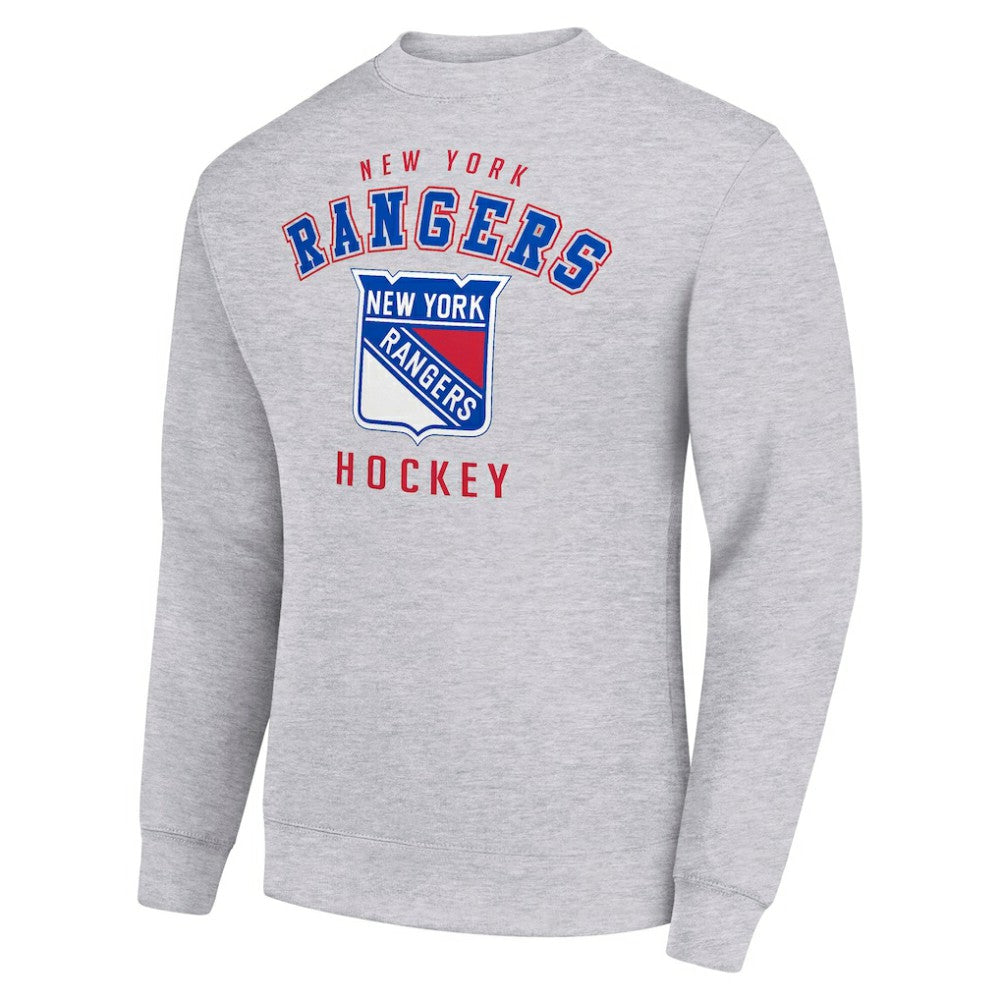 NHL New York Rangers Men's Starter Team Logo Fleece Pullover Sweatshirt