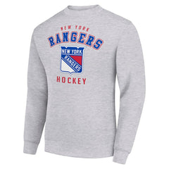 NHL New York Rangers Men's Starter Team Logo Fleece Pullover Sweatshirt