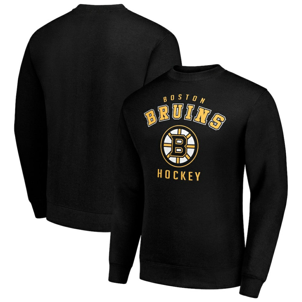 NHL Boston Bruins Men's Starter Team Logo Fleece Pullover Sweatshirt