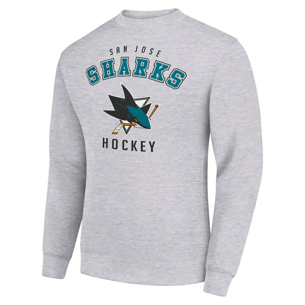 NHL San Jose Sharks Men's Starter Team Logo Fleece Pullover Sweatshirt
