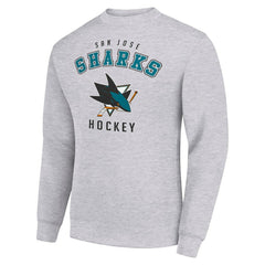 NHL San Jose Sharks Men's Starter Team Logo Fleece Pullover Sweatshirt