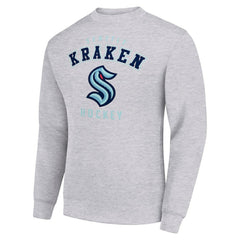 NHL Seattle Kraken Men's Starter Team Logo Fleece Pullover Sweatshirt