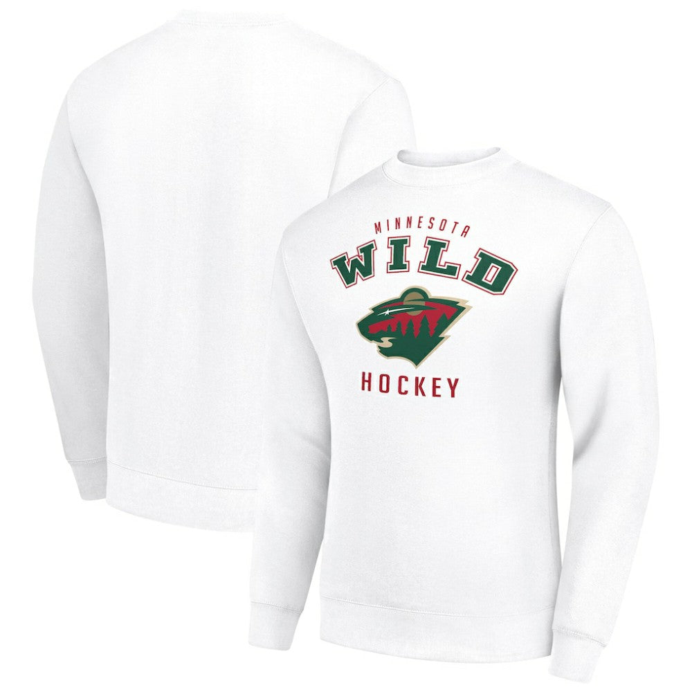 NHL Minnesota Wild Men's Starter Team Logo Fleece Pullover Sweatshirt