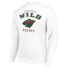 NHL Minnesota Wild Men's Starter Team Logo Fleece Pullover Sweatshirt