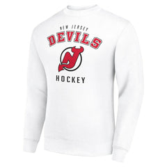 NHL New Jersey Devils Men's Starter Team Logo Fleece Pullover Sweatshirt