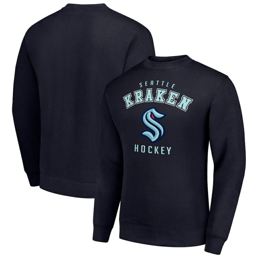 NHL Seattle Kraken Men's Starter Team Logo Fleece Pullover Sweatshirt