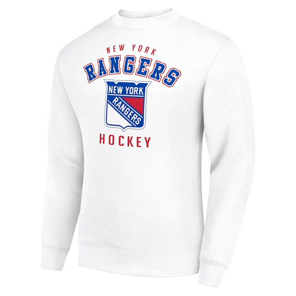 NHL New York Rangers Men's Starter Team Logo Fleece Pullover Sweatshirt