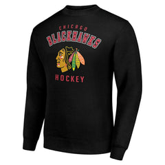 NHL Chicago Blackhawks Men's Starter Team Logo Fleece Pullover Sweatshirt