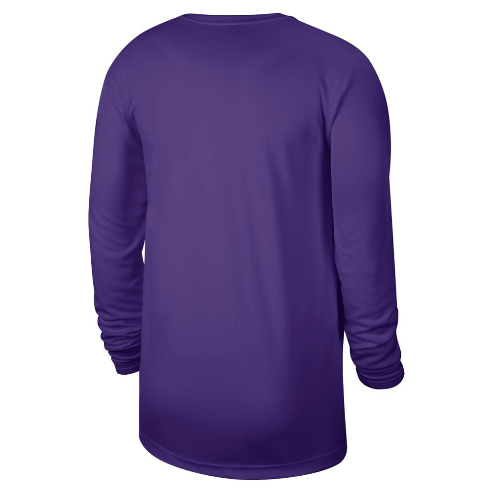 Nike Los Angeles Lakers 2025/26 On-Court Flare Dri-FIT Practice Long Sleeve Tri-Blend T-Shirt