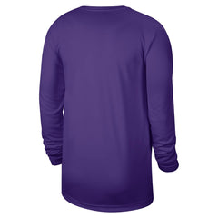 Nike Los Angeles Lakers 2025/26 On-Court Flare Dri-FIT Practice Long Sleeve Tri-Blend T-Shirt