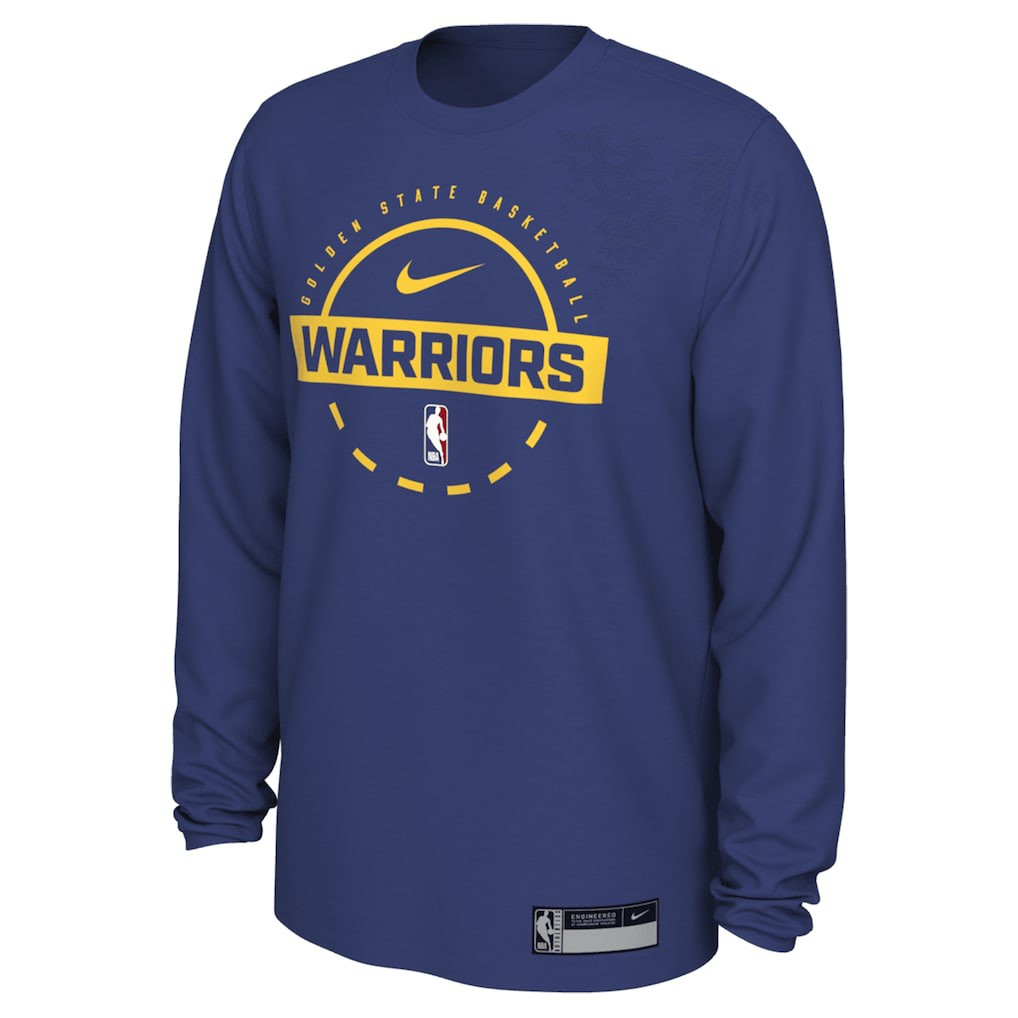 Nike Golden State Warriors 2025/26 On-Court Flare Dri-FIT Practice Long Sleeve Tri-Blend T-Shirt sale