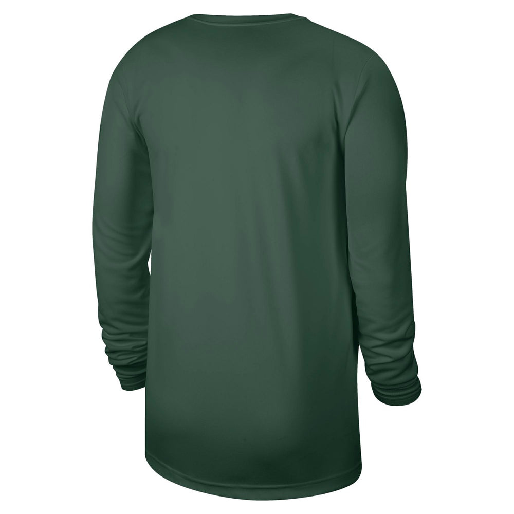 Nike Milwaukee Bucks 2025/26 On-Court Flare Dri-FIT Practice Long Sleeve Tri-Blend T-Shirt