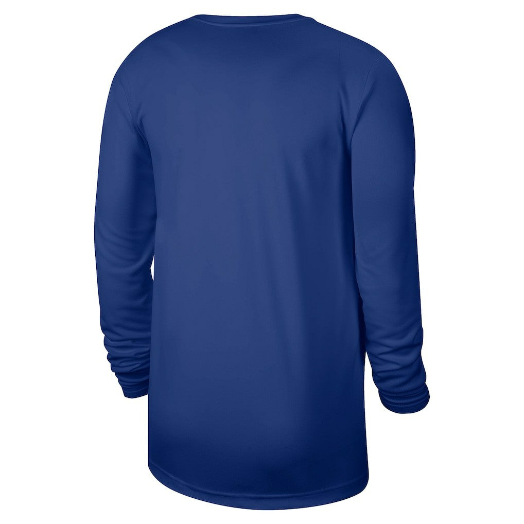 Nike New York Knicks 2025/26 On-Court Flare Dri-FIT Practice Long Sleeve Tri-Blend T-Shirt