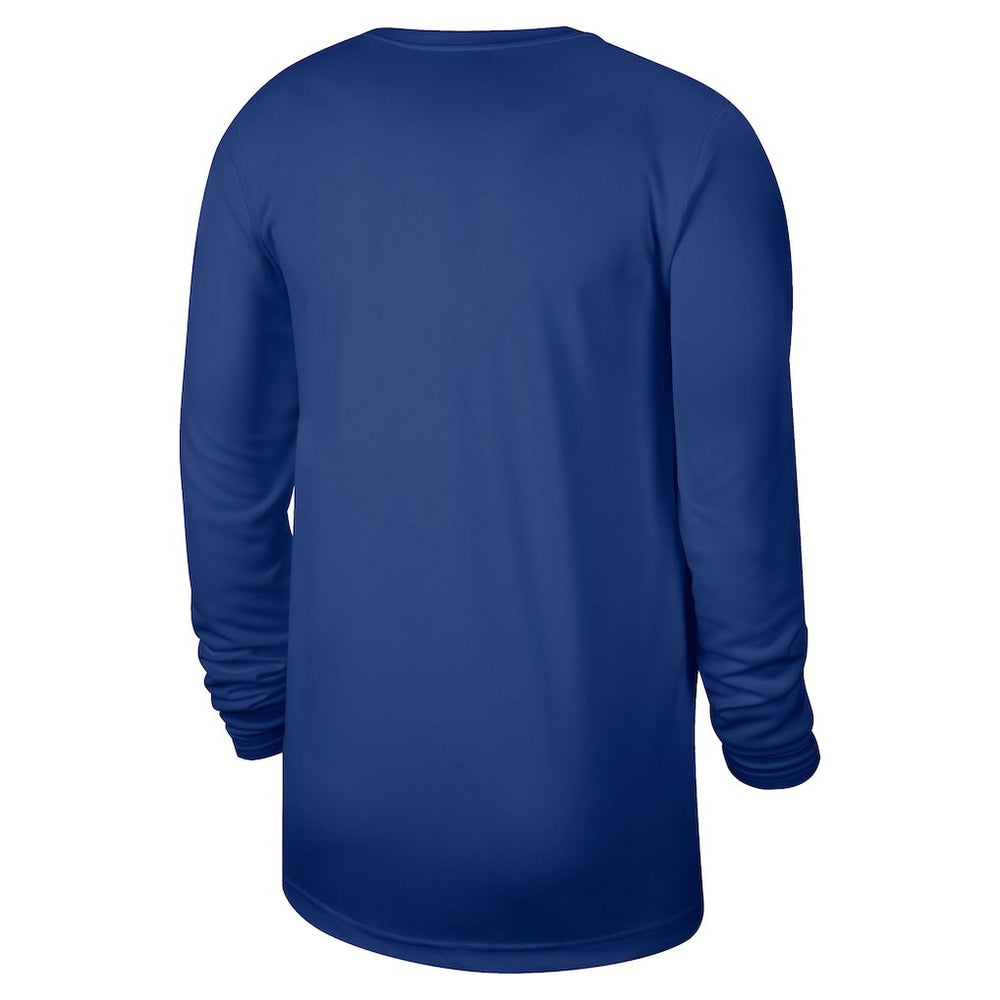Nike New York Knicks 2025/26 On-Court Flare Dri-FIT Practice Long Sleeve Tri-Blend T-Shirt