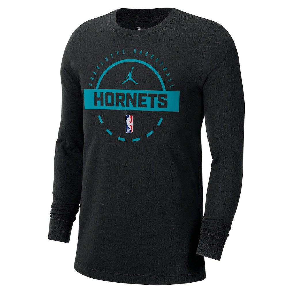 Charlotte Hornets Jordan Brand Authentic Long Sleeve Practice T-Shirt