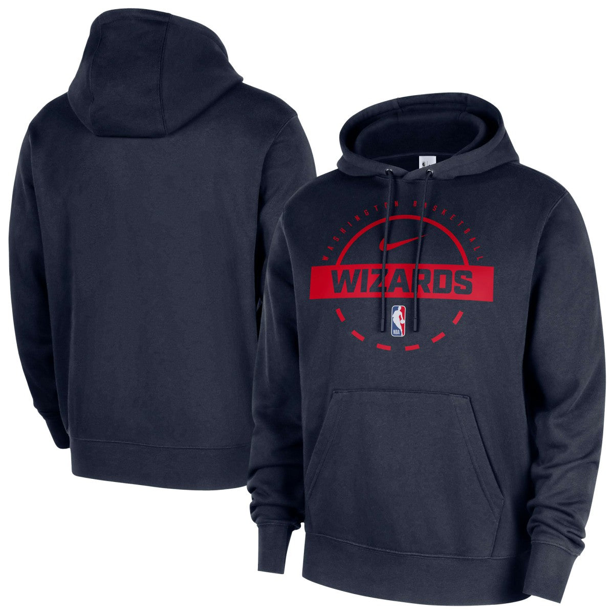 Nike Washington Wizards 2025/26 Authentic Practice Club Pullover Hoodie