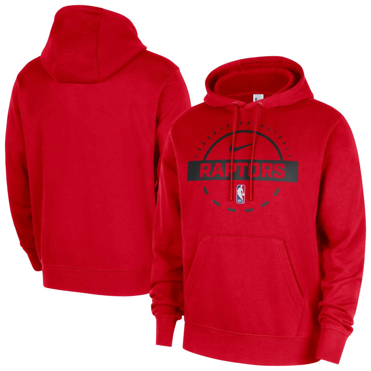 Nike Toronto Raptors 2025/26 Authentic Practice Club Pullover Hoodie