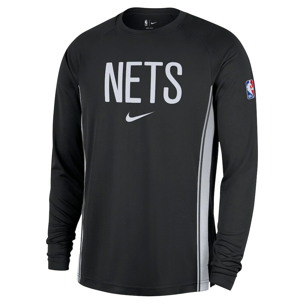 Nike Brooklyn Nets 2025/26 Authentic Pre-Game Legend Dri-FIT Long Sleeve Shooting Shirt