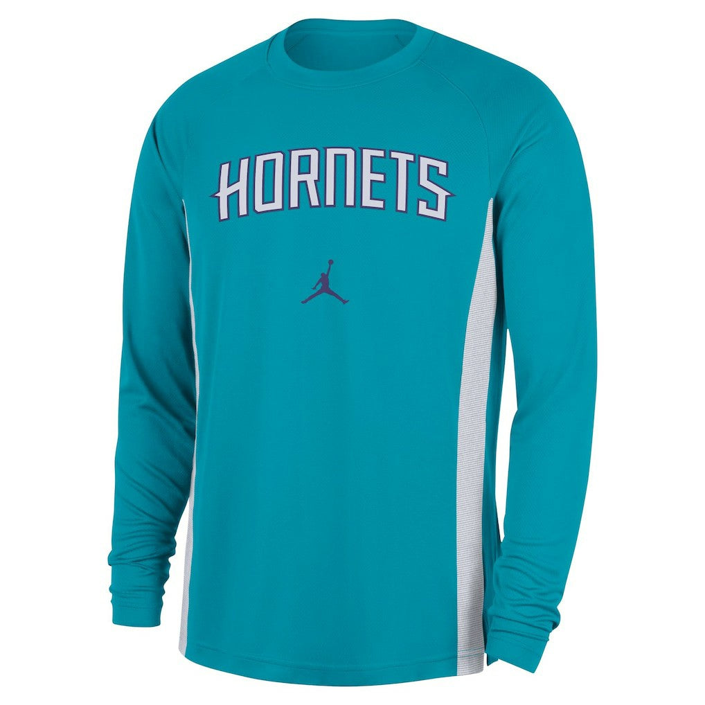 Charlotte Hornets Jordan Brand 2025/26 Authentic Pre-Game Legend Dri-FIT Long Sleeve Shooting Shirt