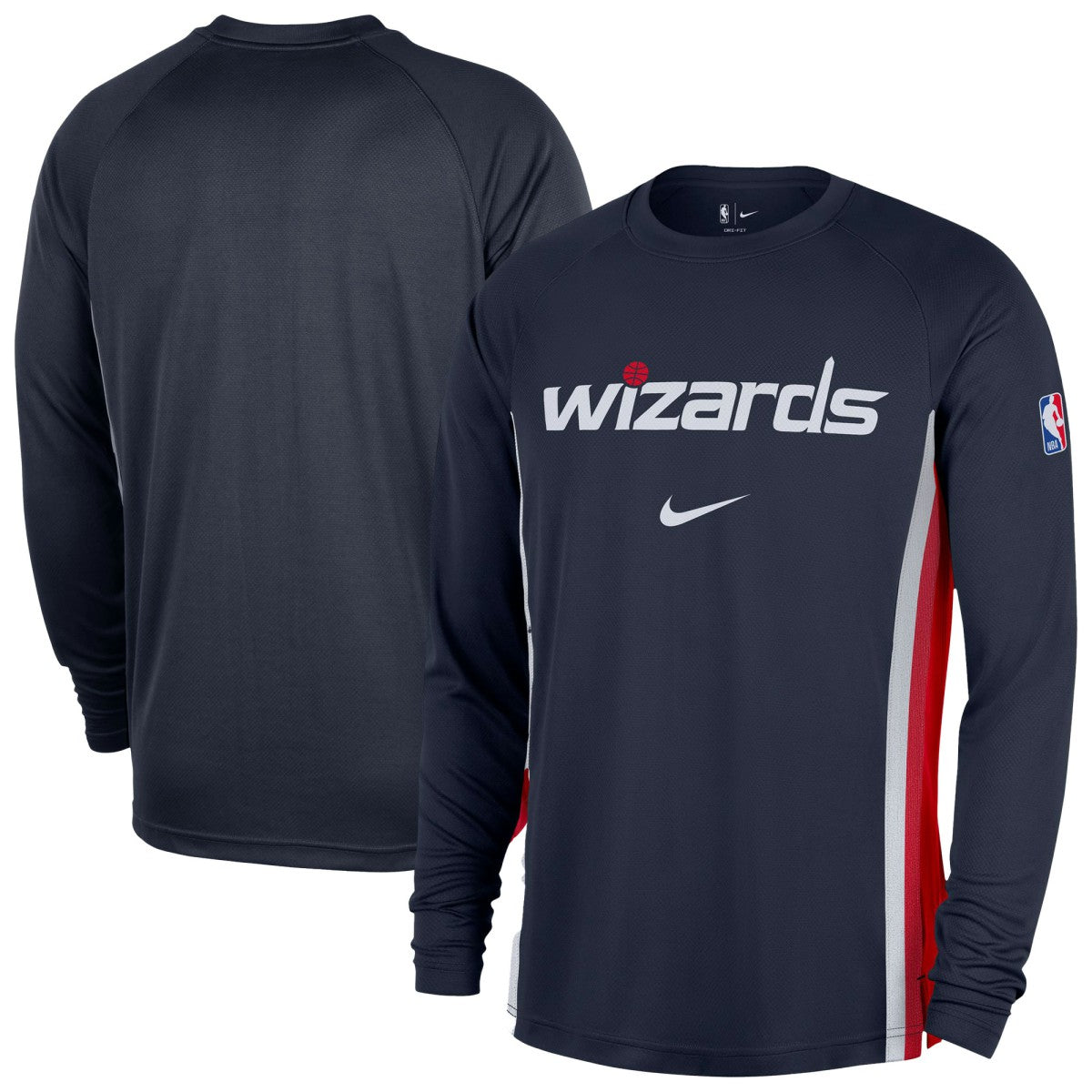 Nike Washington Wizards 2025/26 Authentic Pre-Game Legend Dri-FIT Long Sleeve Shooting Shirt