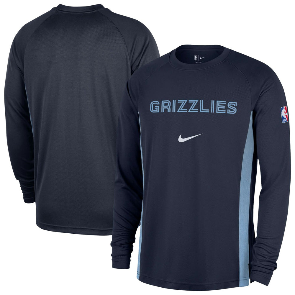 Nike Memphis Grizzlies 2025/26 Authentic Pre-Game Legend Dri-FIT Long Sleeve Shooting Shirt